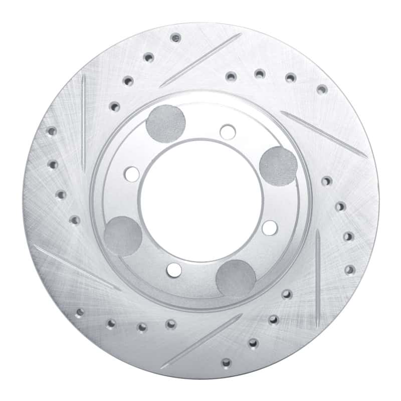 R1 Concepts — R1 92-98 Hyundai TIBURON Front Left Drilled & Slotted Silver Brake Rotor
R1 Brake Rotor Drill - view 1