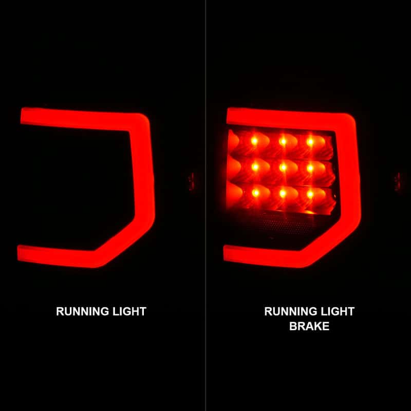 ANZO — ANZO 07-11 Toyota Tundra Full LED Taillights Black Housing Smoke Lens G2 (w/C light Bars)
Tail Light Set - view 9