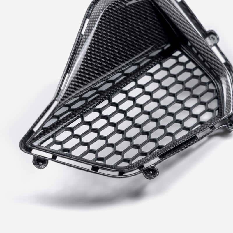 Anderson Composites — Anderson Composites 2024 Ford Mustang GT Carbon Fiber Front Bumper Inserts - view 6
