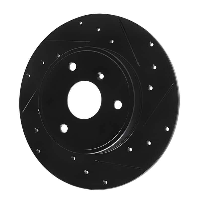 R1 Concepts — R1 05-16 Smart Fortwo Front Right Drilled & Slotted Black Brake Rotor
R1 Brake Rotor Drill - view 2
