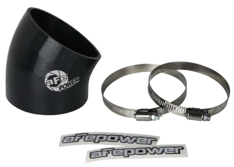 aFe — aFe MagnumFORCE Air Intake System Spare Parts Kit 3-1/2in ID x 30 Deg. Silicone Elbow Coupler -Black
Intake Coupling Kit - view 2