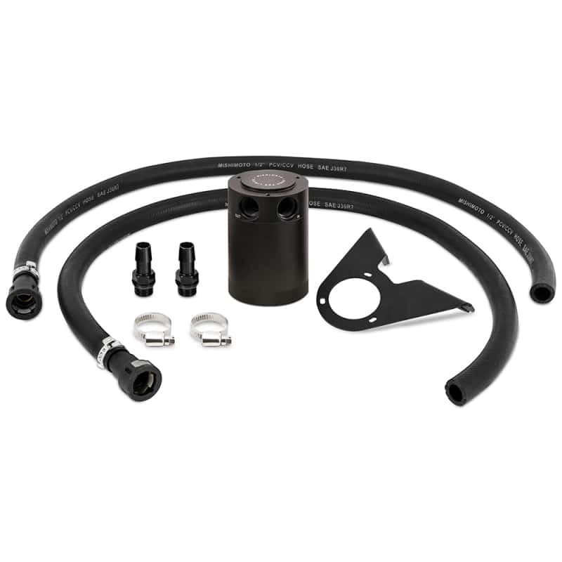 Mishimoto — Mishimoto 2021+ Ford Bronco 2.3L Baffled Oil Catch Can - PCV Side - Black
Oil Catch Can Kit - view 1