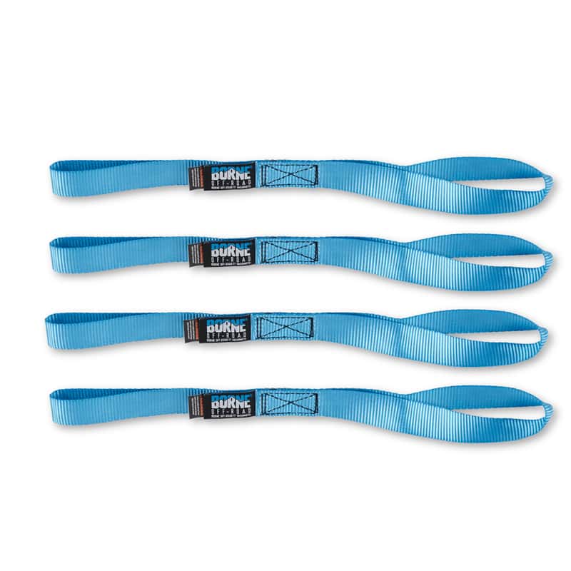 Borne Off-Road — Borne Off-Road Medium-Duty Ratchet Tie-Down Kit (4-Pack) Blue - view 3