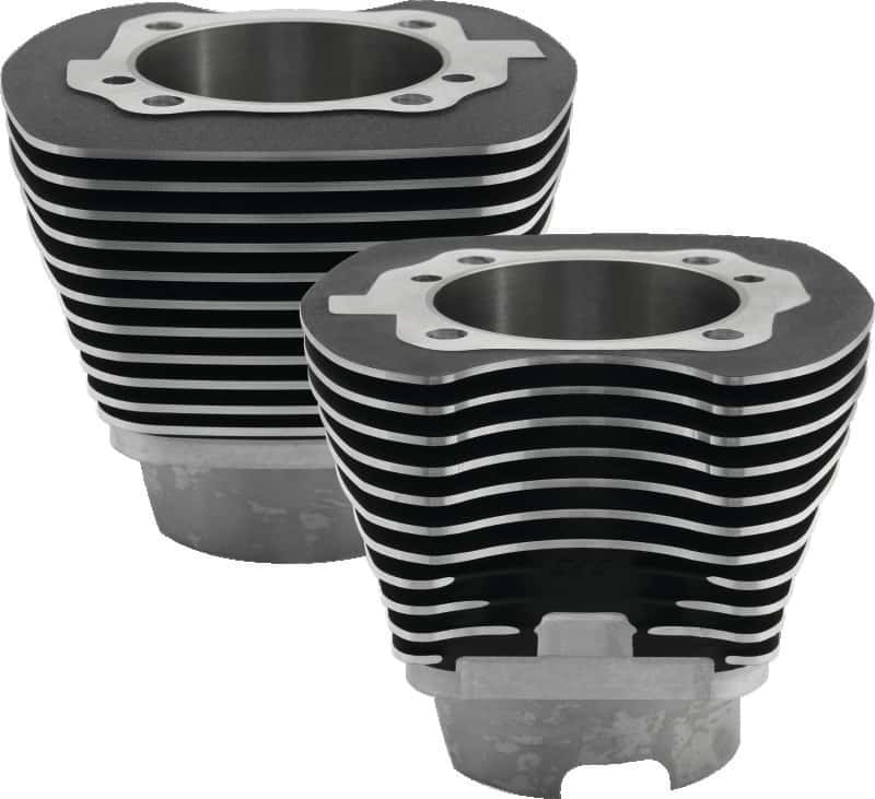S&S Cycle — S&S Cycle 1999+ BT 4-1/8in Bore Cylinder Set For 124in & 124in Hot Set Up Kits - Wrinkle Black - view 1