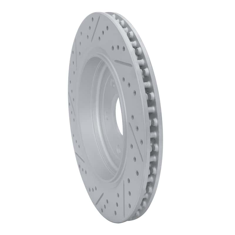 R1 Concepts — R1 14-19 Chevrolet Corvette Rear Right Drilled & Slotted Geo-Carbon Rotor - view 4