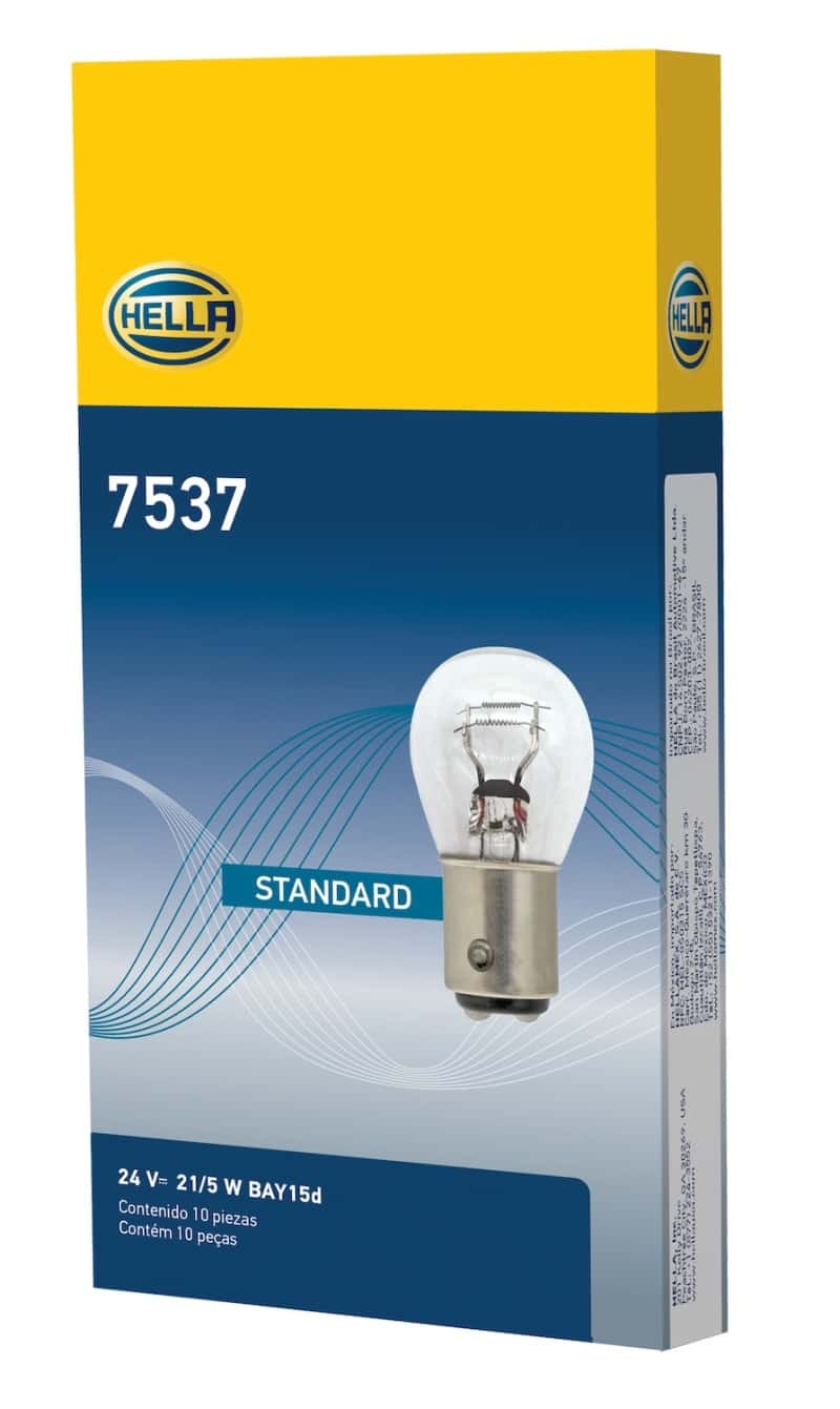 Hella — Hella Bulb 7537 24V 21/5W BAY15d S8
7537 Incan Bulb - view 7