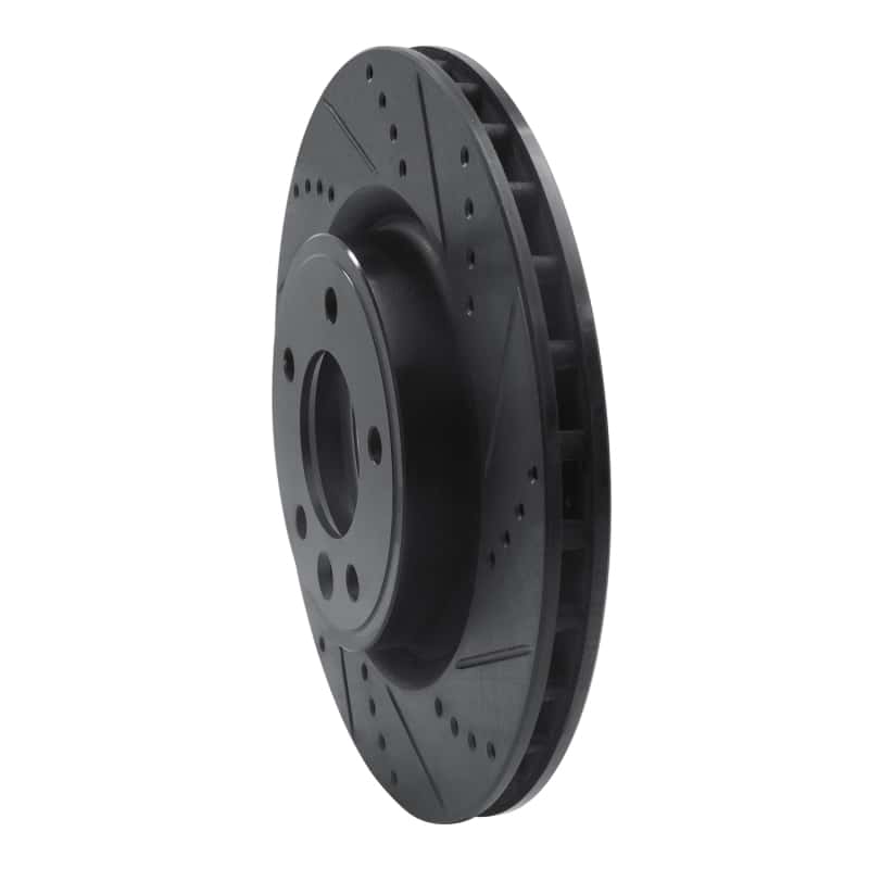 R1 Concepts — R1 18-20 Land Rover Range Rover Sport Rear Right Drilled & Slotted Black Brake Rotor
R1 Brake Rotor Drill - view 2