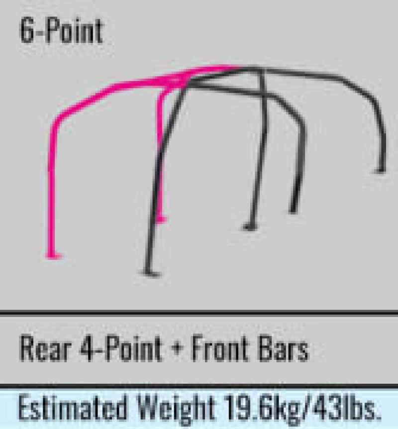 Cusco — Cusco D1 Chromoly 4/5-Psgr 6-PT DASH-THRU Roll Cage Subaru GVB STi 11-14 (S/O/No CNCL) CUSCO BLUE - view 4