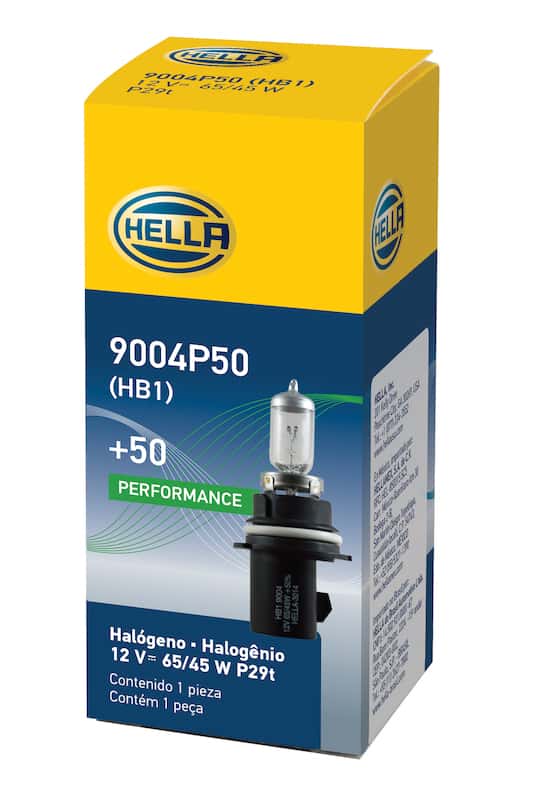 Hella — Hella Bulb 9004 12V 65/45W P29T T4625 +50
9004P50 Halogen Bulb - view 9