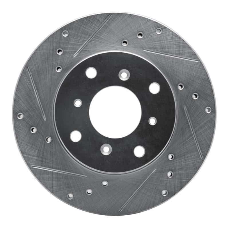 R1 Concepts — R1 92-96 Honda Prelude Front Left Drilled & Slotted Silver Brake Rotor
R1 Brake Rotor Drill - view 1