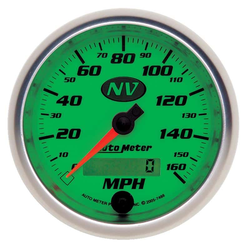 AutoMeter — AutoMeter Gauge Speedometer 3-3/8in. 160MPH Elec. Programmable NV
3-3/8" SPEEDO, 160 M - view 3