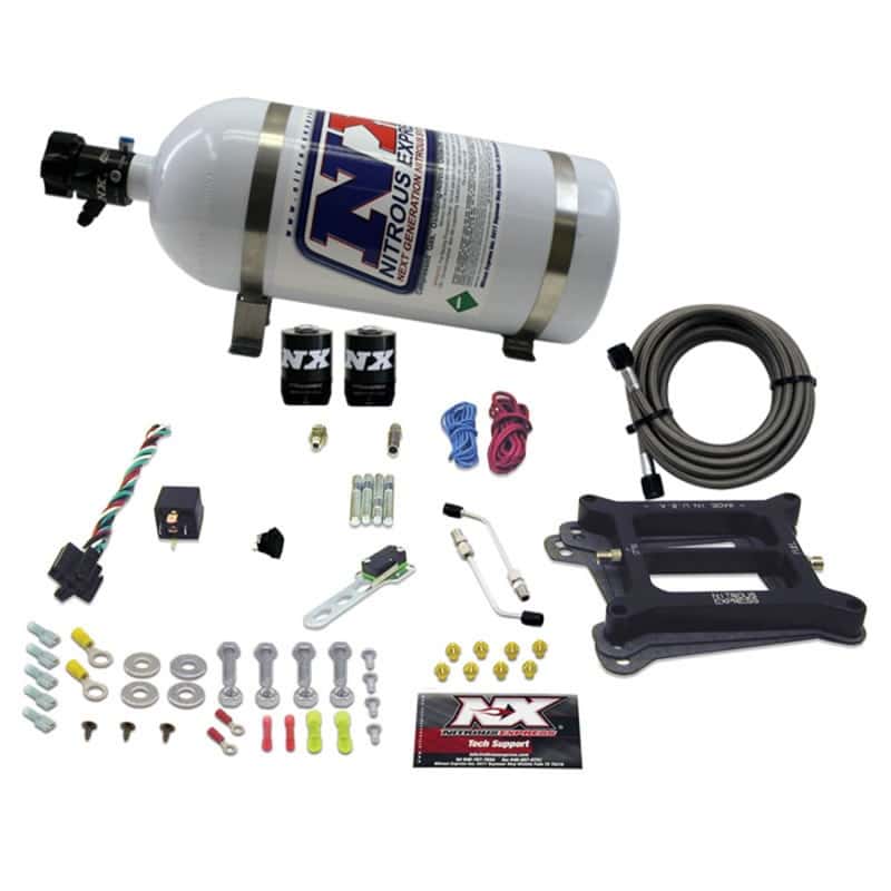 Nitrous Express — Nitrous Express 4150 4-BBL/Alcohol Nitrous Kit (100-500HP) w/10lb Bottle
Injection System Kit
N2OSys - view 1
