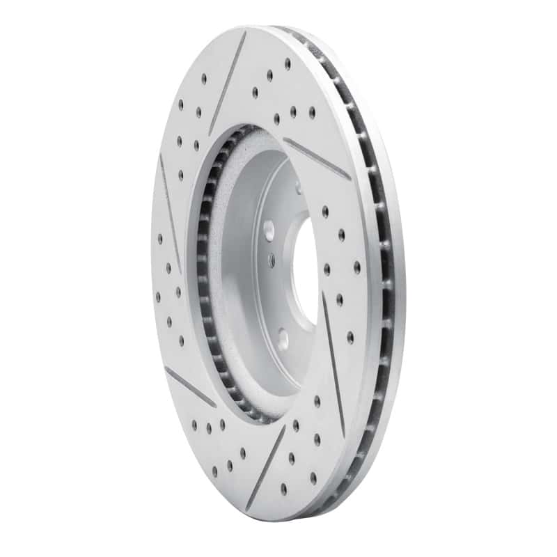 R1 Concepts — R1 03-17 Acura Ilx Front Right Drilled & Slotted Geo-Carbon Rotor - view 4