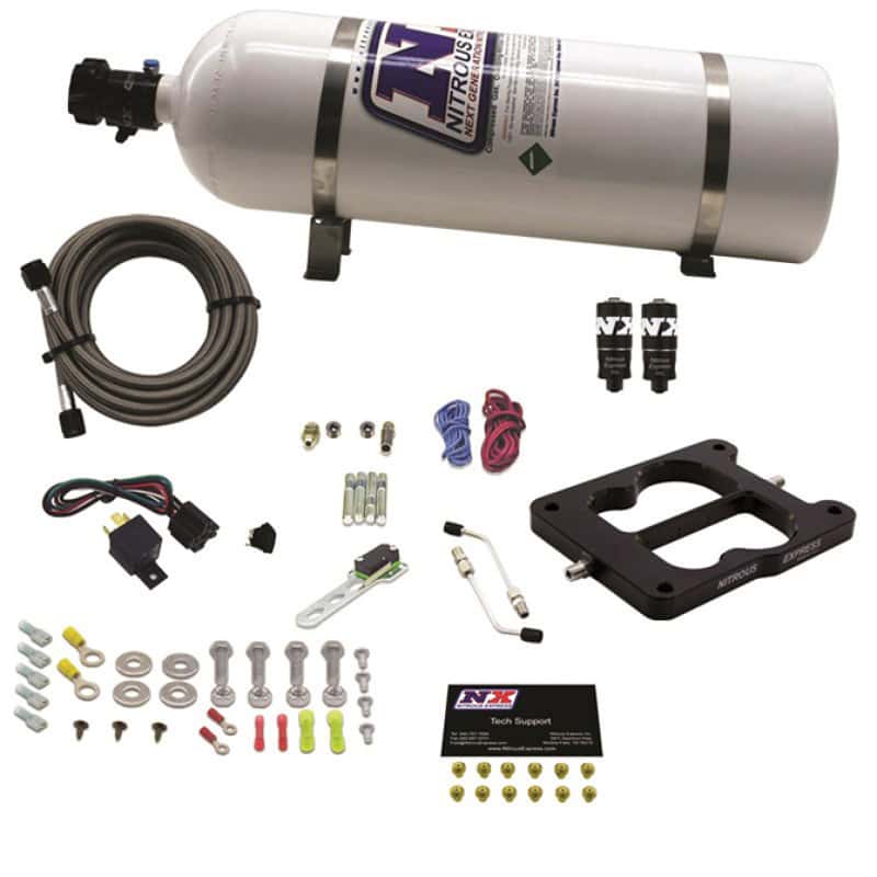 Nitrous Express — Nitrous Express Q-Jet/Holley Spread Bore Hitman Plus Nitrous Kit (50-200HP) w/15lb Bottle
Injection System Kit
N2OSys - view 2