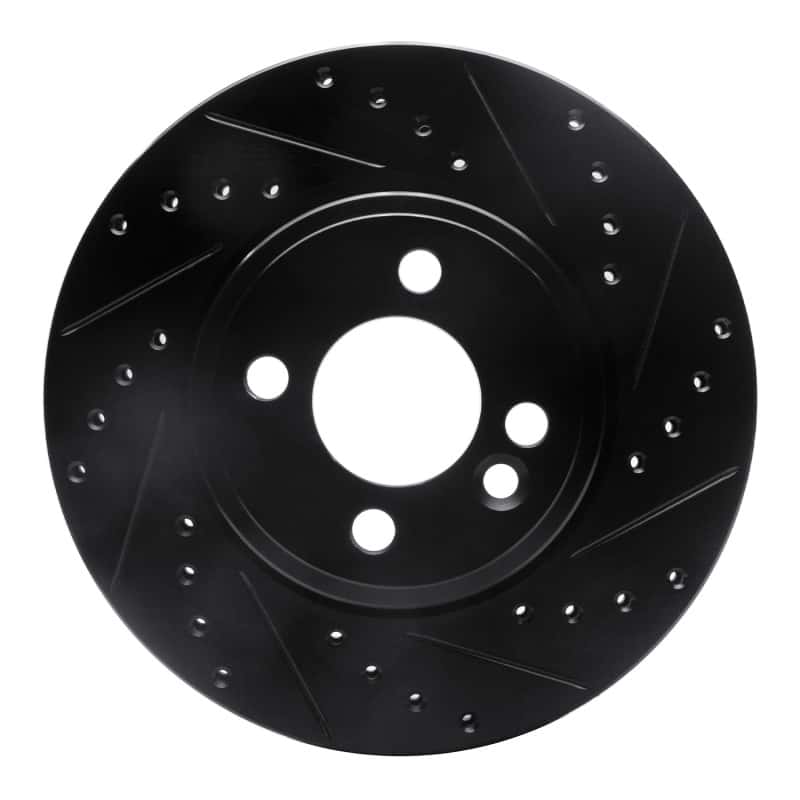 R1 Concepts — R1 07-15 Mini Cooper (Excl Clubman) Front Right Drilled & Slotted Black Brake Rotor
R1 Brake Rotor Drill - view 1