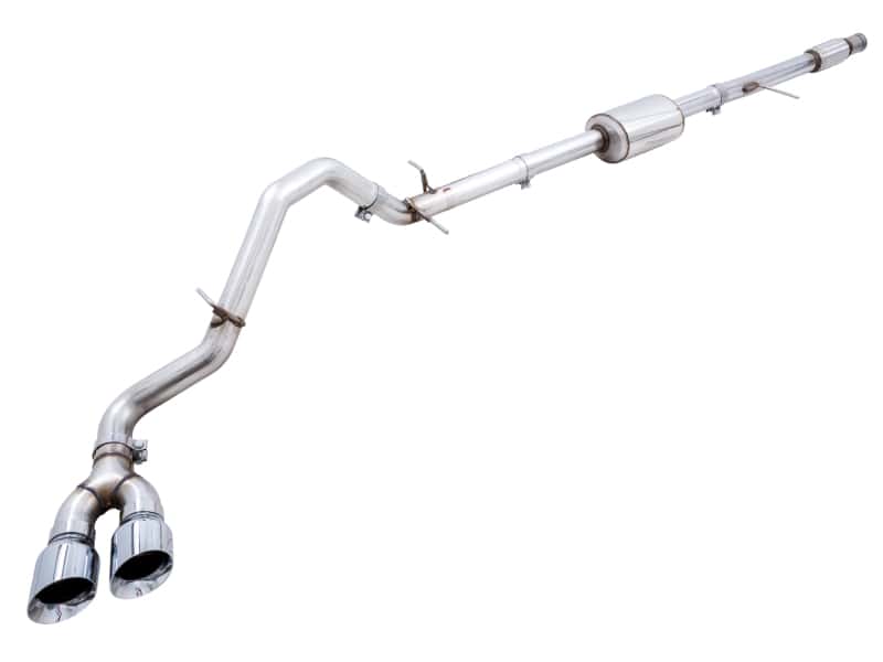 AWE Tuning — AWE Tuning 4th Gen GM 1500 5.3L 0FG Catback Dual Side Exit (Flat Bumper) - Chrome Tips
0FG Catback - view 1