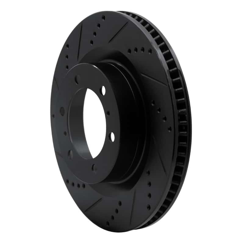R1 Concepts — R1 10-24 Lexus GX460 Front Left Drilled & Slotted Black Brake Rotor
R1 Brake Rotor Drill - view 2