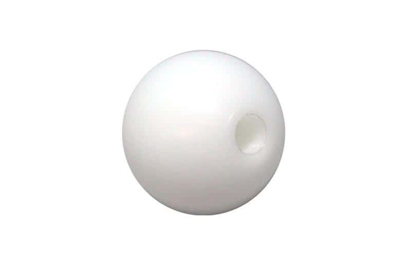 Torque Solution — Torque Solution Delrin 50mm Round White Shift Knob: Universal 10x1.25 - view 2