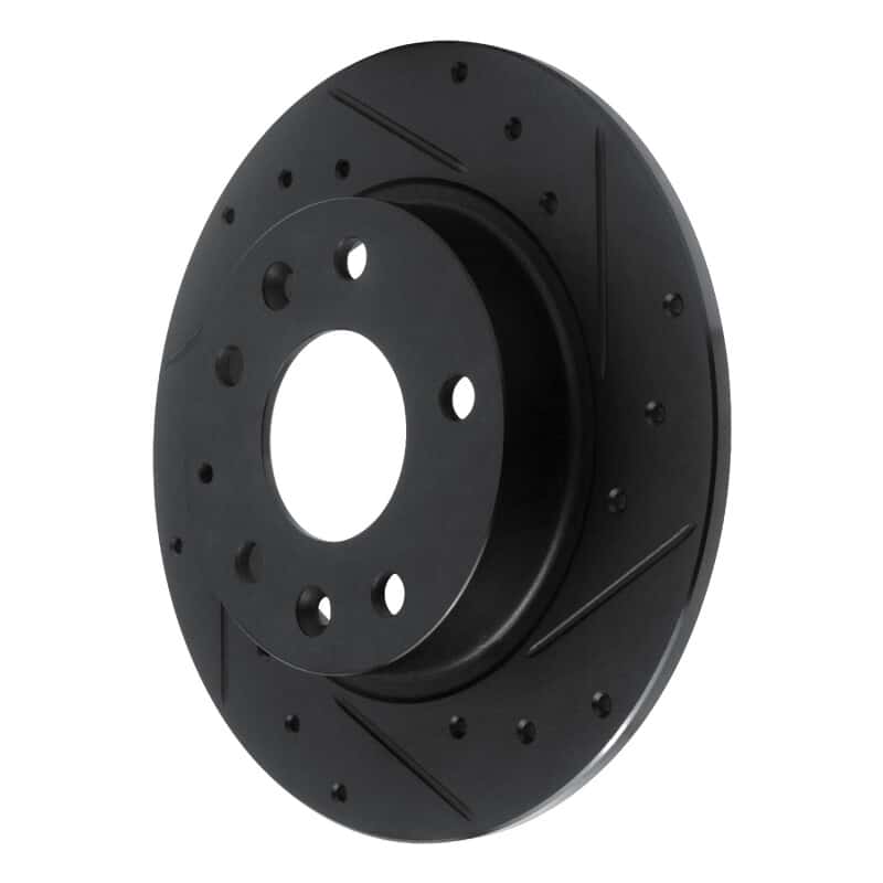 R1 Concepts — R1 14-25 Mazda 3 Rear Right Drilled & Slotted Black Brake Rotor
R1 Brake Rotor Drill - view 2