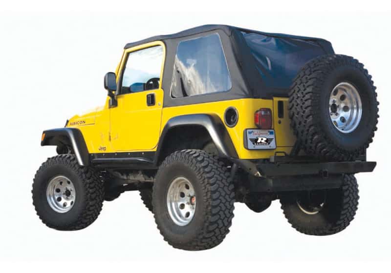 Rampage — Rampage 1997-2006 Jeep Wrangler(TJ) Excludes LJ Unlimited Frameless Soft Top Kit - Black Diamond
Frameless Soft Top K
Top-Soft - view 4