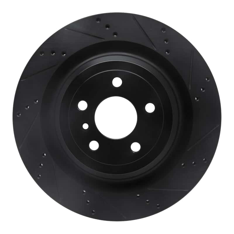 R1 Concepts — R1 13-19 Mercedes-Benz GLS450 Rear Right Drilled & Slotted Black Brake Rotor
R1 Brake Rotor Drill - view 1