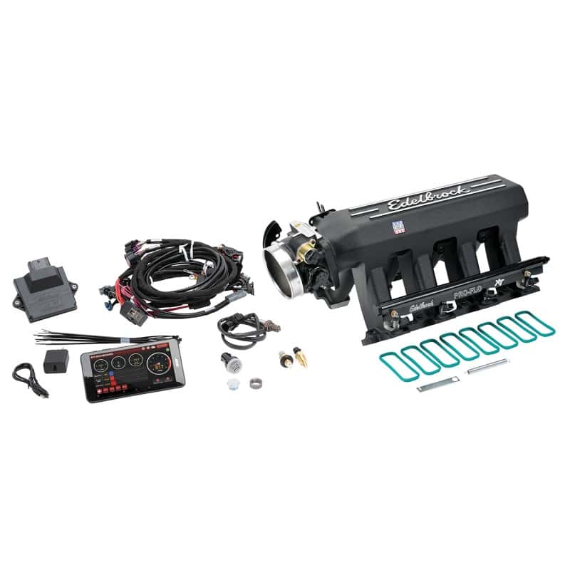 Edelbrock — Edelbrock Pro Flo 4 XT EFI System Seq Port LS Gen III/IV Cathedral Port 550 HP Max 35lb/hr Black
FUEL INJECTION - view 1