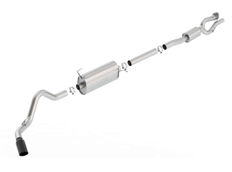 Borla — Borla S-Type Cat-Back 17-19 Ford F-250/350 Super Duty Side Exit Exhaust - Black Chrome Tip
Cat-Back System - view 1
