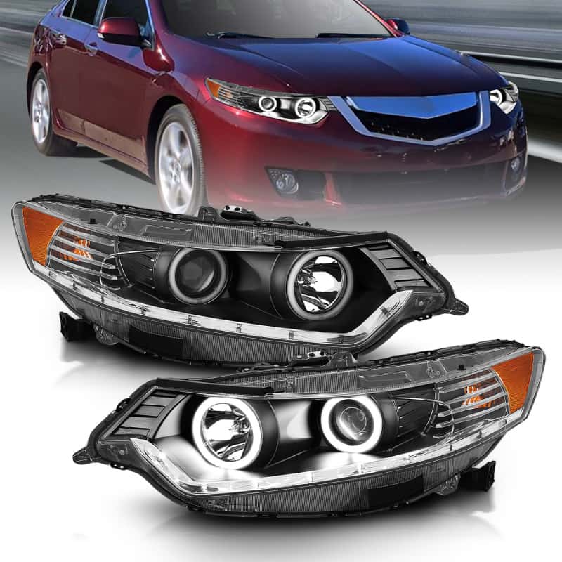 ANZO — ANZO 2009-2012 Acura TSX Projector Headlights w/ Halo Black (CCFL) (HID Compatible)
Head Light Set
HdLtSet - view 9