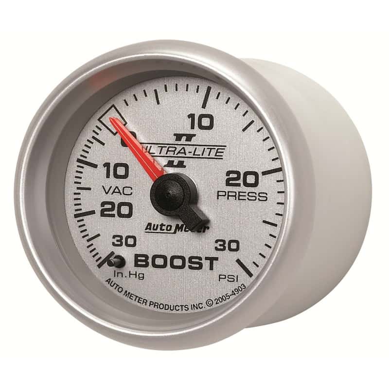 AutoMeter — Autometer Ultra-Lite II 52mm 30 PSI Mechanical Boost Gauge
2-1/16" BOOST-VAC, 3 - view 4