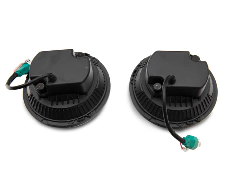 Raxiom — Raxiom 97-18 Jeep Wrangler TJ/JK Axial 7-Inch LED Headlights w/ DRL- Black Housing (Clear Lens)
Headlights - view 6