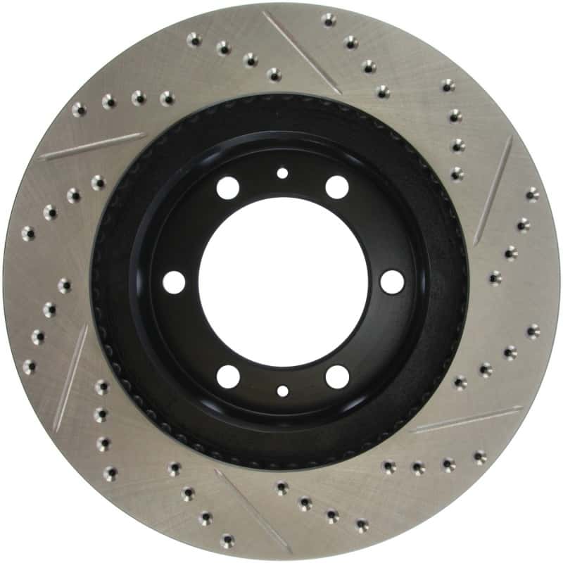 Stoptech — StopTech 07-08 Toyota FJ Cruiser / 05-08 Tacoma (6 lug) / 03-08 4 Runner (319mm disc) SportStop Slo
Disc Brake Rotor
Slot/Drill Rotor - view 3