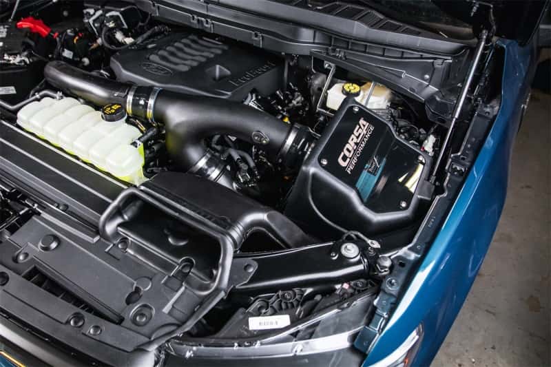 CORSA Performance — Corsa 2021-2025 Ford F150 3.5L Ecoboost Cold Air Intake with Powercore Filter
Air Intake - view 4