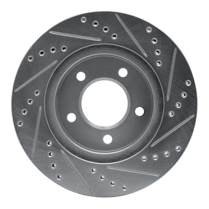 R1 Concepts — R1 98-04 Chrysler Concorde Front Left Drilled & Slotted Silver Brake Rotor
R1 Brake Rotor Drill - view 2