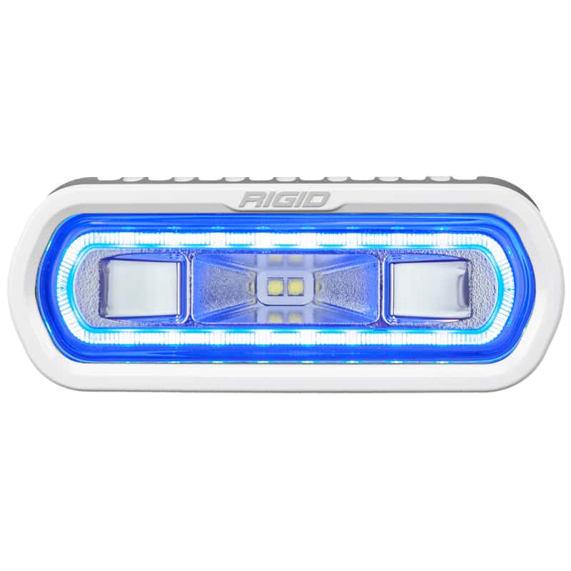 Rigid Industries — Rigid Industries SR-L Series Marine LED Flood/Spreader w/ Blue Halo - Universal
SRL MARINE WHT/BLU
LED LIGHT - view 3