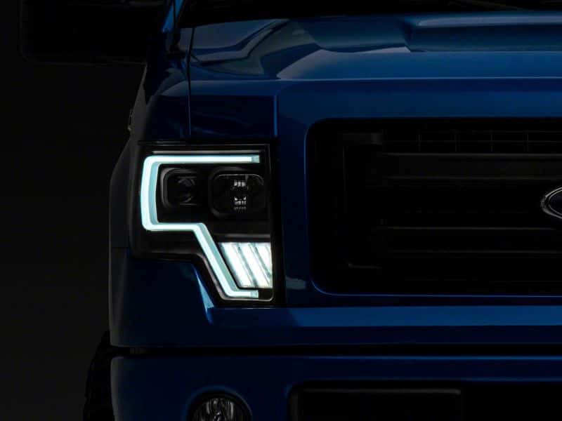 Raxiom — Raxiom 09-14 Ford F-150 Axial G4 Light Bar Switchback Projector Headlights- Blk Housing (Clear Lens)
Headlights - view 2