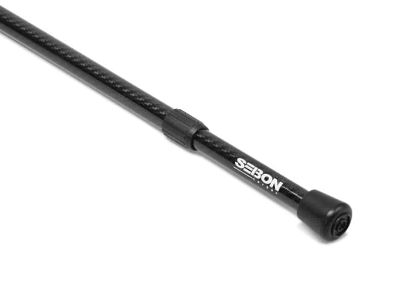 Seibon — Seibon Universal Carbon Fiber Hood/Trunk Prop w/ Seibon Logo - view 2