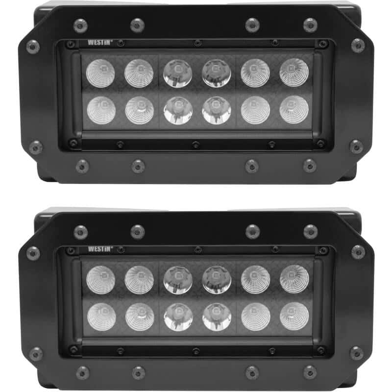 Westin — Westin HDX Flush Mount B-FORCE LED Light Kit (Set of 2) w/wiring harness - Black
LED Light Bar - view 2