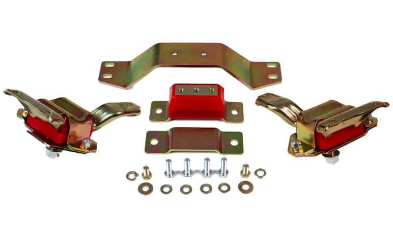Energy Suspension — Energy Suspension 99-04 Ford Mustang 4.6L V8 Red Motor & Transmission Mount Set
Mtr/TransMntSet - view 4
