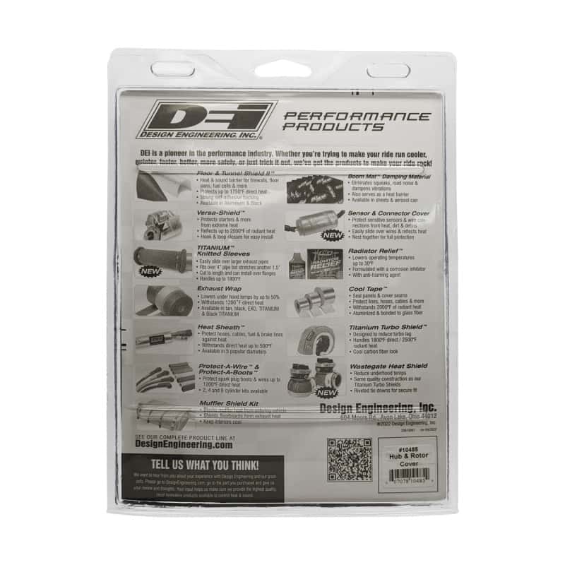 DEI — DEI Hub and Rotor Cover
Wheel Hub Cover - view 3
