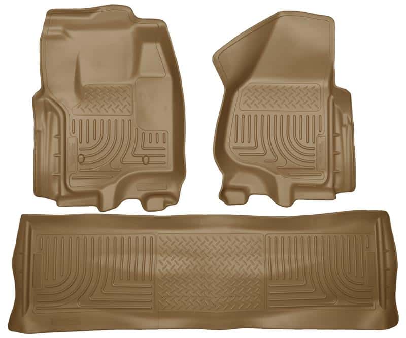 Husky Liners — Husky Liners 2012.5 Ford SD Crew Cab WeatherBeater Combo Tan Floor Liners (w/o Manual Trans Case)
Floor Liners - view 2