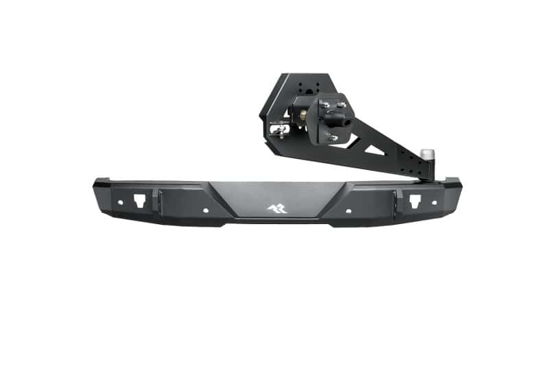Rugged Ridge — Rugged Ridge 18-22 Jeep Wrangler (JL) Rubicon/Spt 2dr HD Rear Bumper w/Swing Out Tire Carrier - Blk
OFFROAD_BUMPERS
Bumper- Rear - view 2
