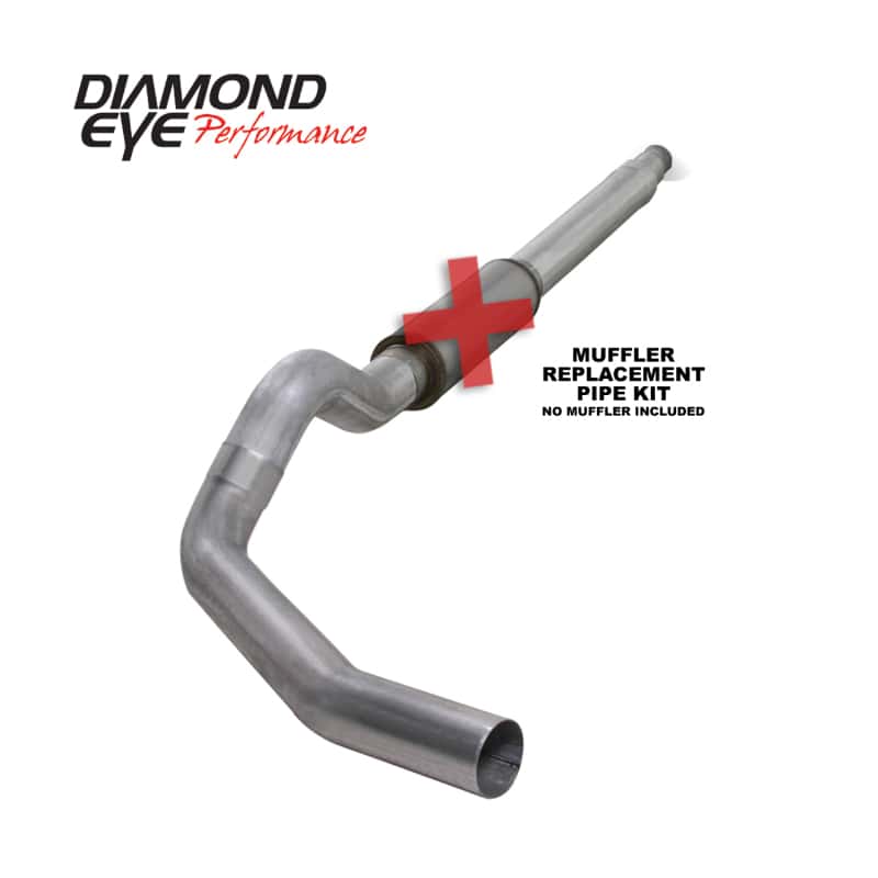 Diamond Eye Performance — Diamond Eye KIT 5in Catback MFLR RPLCMENT PIPE Single AL: 94-97 FORD 7.3L F250/F350 PWRSTROKE
KIT; 5in.; CB MRP SG - view 4