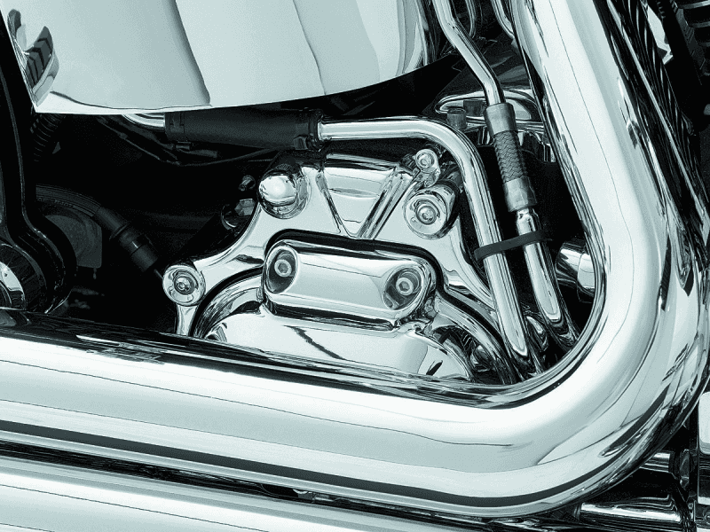Kuryakyn — Kuryakyn Transmission Shroud 04-17 Softail Chrome - view 2