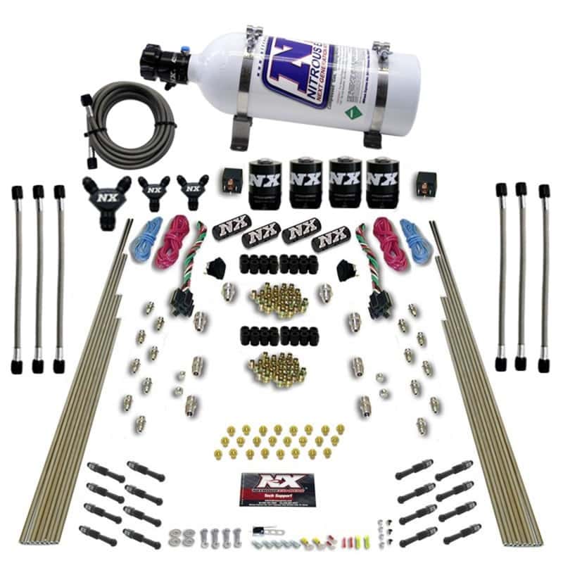 Nitrous Express — Nitrous Express 8 Cyl Dry Direct Port Dual Stage 4 Solenoids Nitrous Kit (200-600HP) w/5lb Bottle
Injection System Kit
N2OSys - view 1