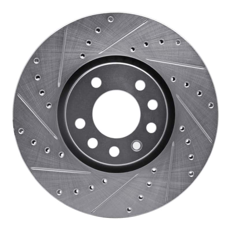 R1 Concepts — R1 99-10 Chevrolet ASTRA (Mexico) Front Left Drilled & Slotted Silver Brake Rotor
R1 Brake Rotor Drill - view 1