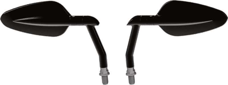 Burly Brand — Burly Brand Radar Mirror Set - Black - view 1