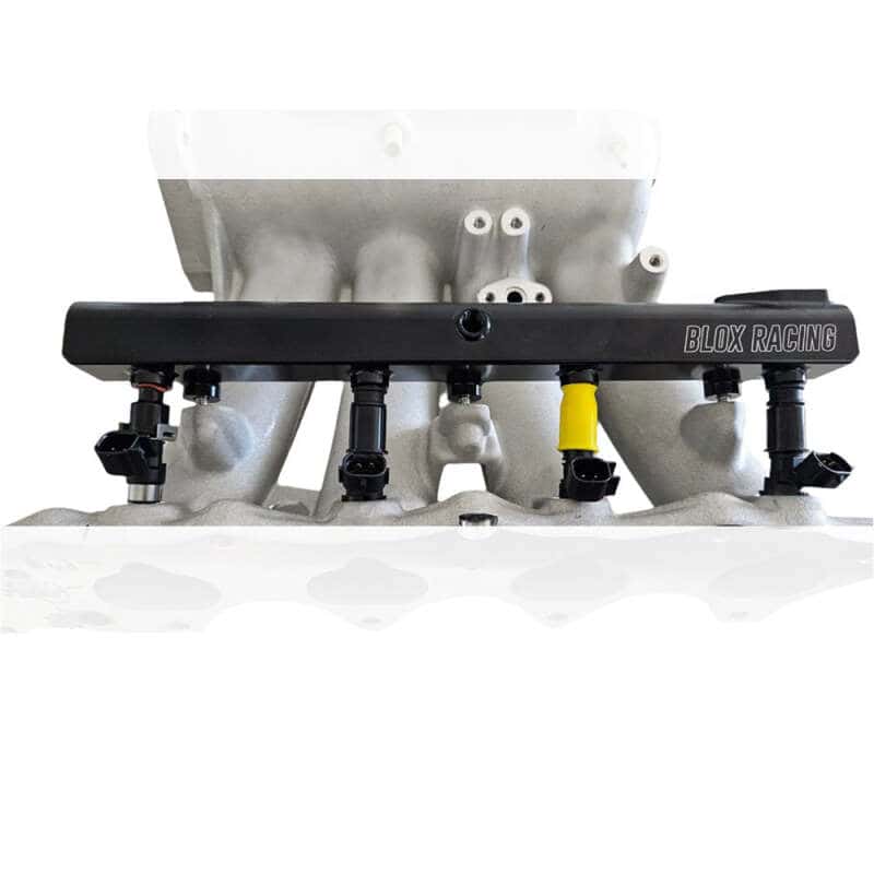 BLOX Racing — BLOX Racing Honda B-Series Xtreme Aluminum Fuel Rail - Black - view 2
