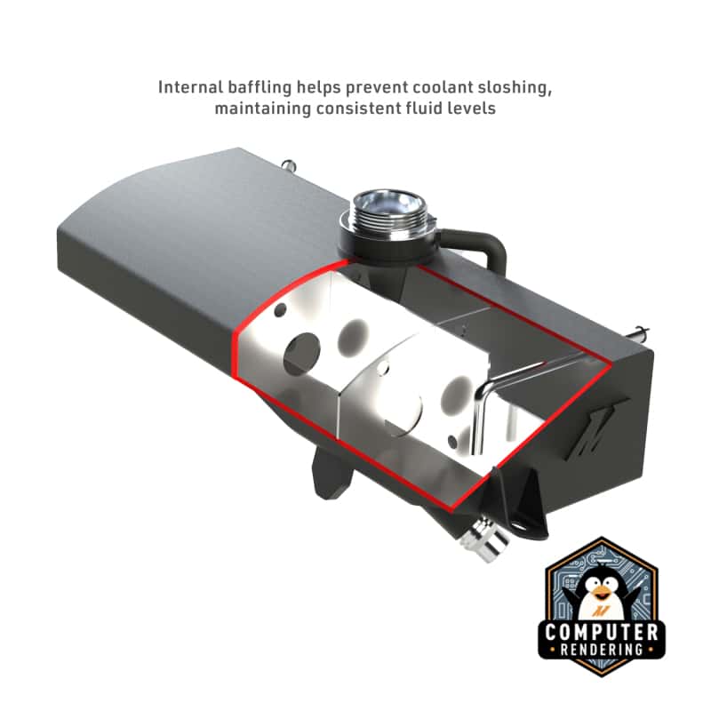 Mishimoto — Mishimoto 2015+ Ford F-150 Aluminum Expansion Tank - Micro-Wrinkle Black
Coolant Reservoir - view 5