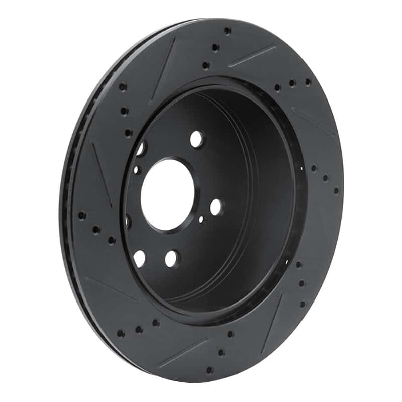 R1 Concepts — R1 06-20 Lexus IS250 Rear Right Drilled & Slotted Black Brake Rotor
R1 Brake Rotor Drill - view 4
