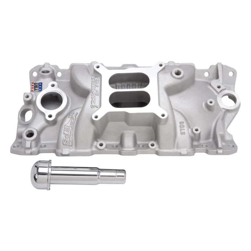 Edelbrock — Edelbrock Intake Manifold Performer Eps w/ Oil Fill Tube And Breather for Small-Block Chevy
MANIFOLD - view 2
